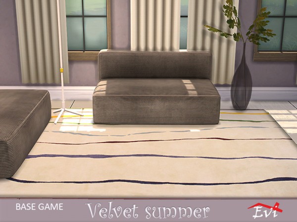  The Sims Resource: Velvet summer rugs by evi
