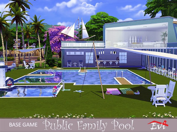  The Sims Resource: Public Family Pool by evi