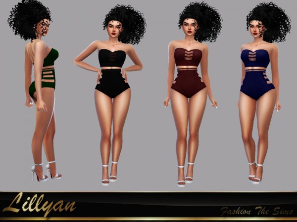  The Sims Resource: Penelope Swimsuit by LYLLYAN