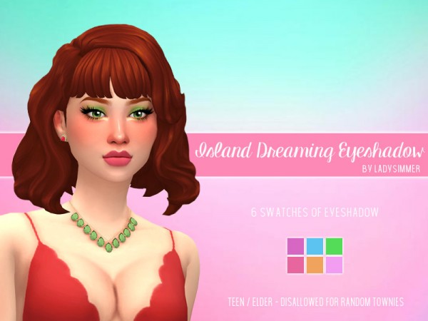  The Sims Resource: Island Dreaming Eyeshadow by LadySimmer94