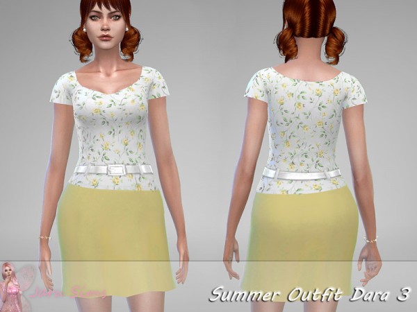  The Sims Resource: Summer Outfit Dara 3 by Jaru Sims
