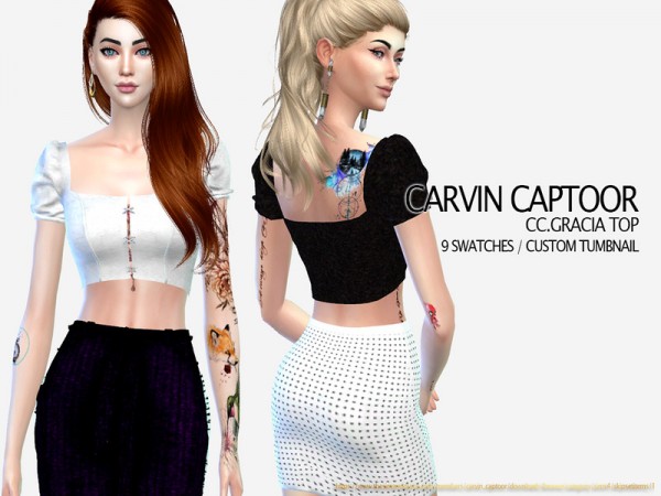  The Sims Resource: Gracia Top by carvin captoor