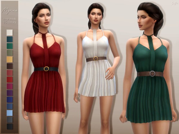  The Sims Resource: Myrina Dress by Sifix