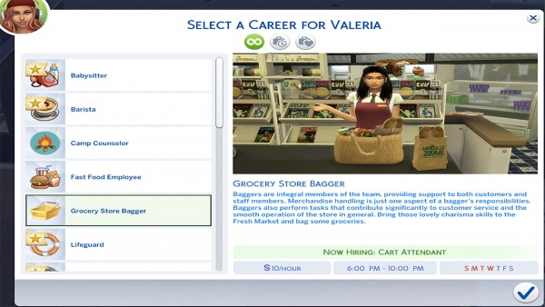  Mod The Sims: Teen Job Career Set by MesmericSimmer