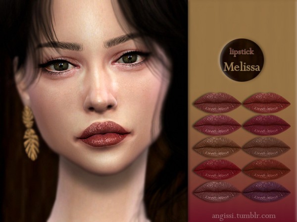  The Sims Resource: Lipstick Melissa by ANGISSI
