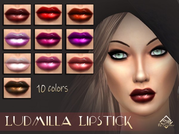  The Sims Resource: Ludmilla Lipstick by Devirose