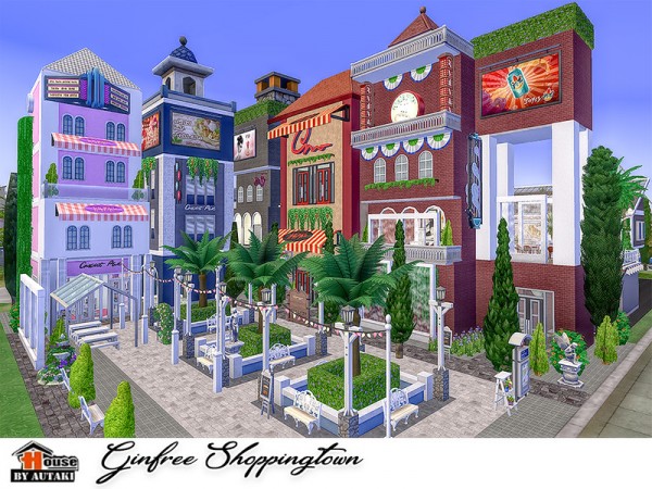  The Sims Resource: Ginfree Shoppingtown by autaki