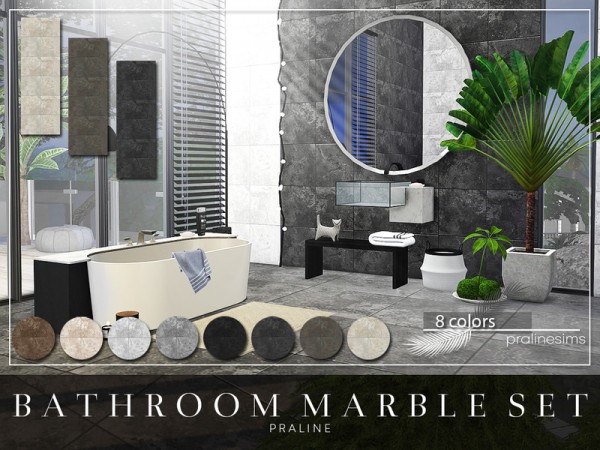  The Sims Resource: Bathroom Marble Set by Pralinesims