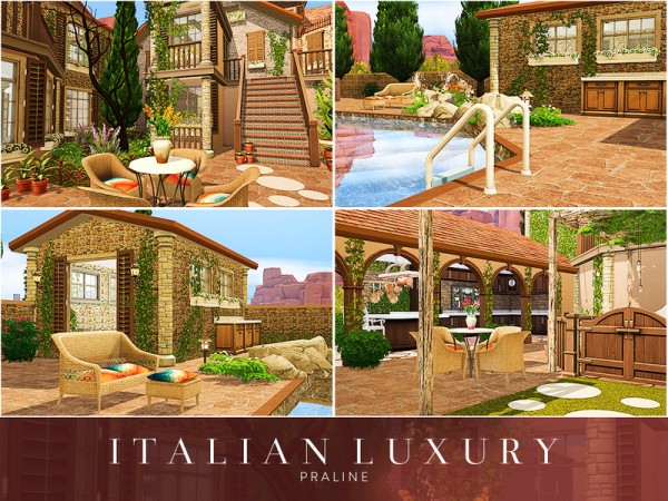  The Sims Resource: Italian Luxury House by Praline Sims
