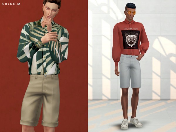  The Sims Resource: Blouse Male 02 by ChloeMMM