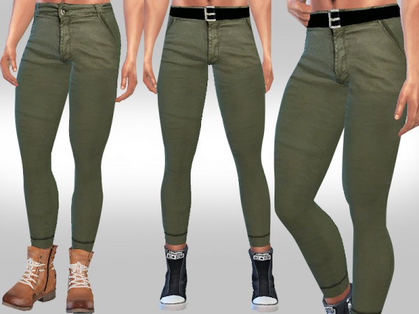  The Sims Resource: Casual Trousers with Belt by Saliwa