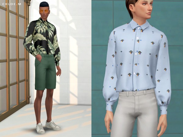 The Sims Resource: Blouse Male 02 by ChloeMMM