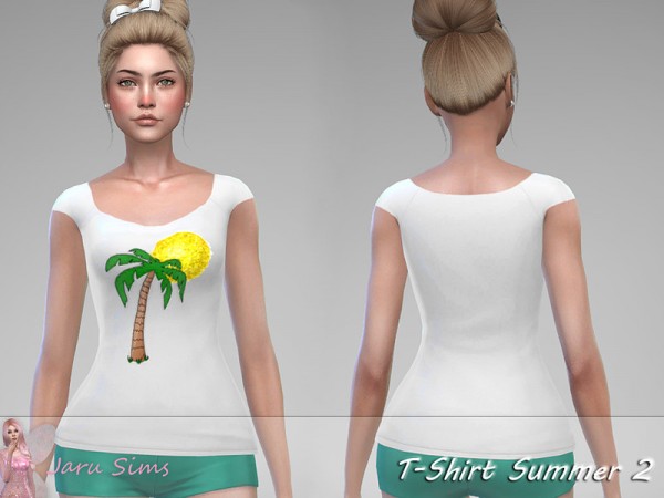  The Sims Resource: T Shirt Summer 2 by Jaru Sims