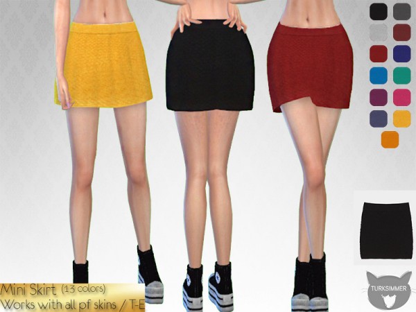  The Sims Resource: Mini Skirt by turksimmer
