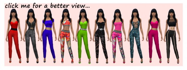  Sims 4 Sue: Straight cut jumpsuit