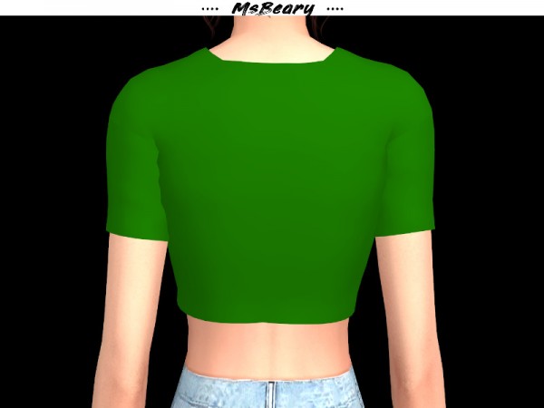  The Sims Resource: Cropped Dinosaur TShirt by MsBeary