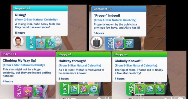  Mod The Sims: Natural Celebrity Trait by GalaxyVic