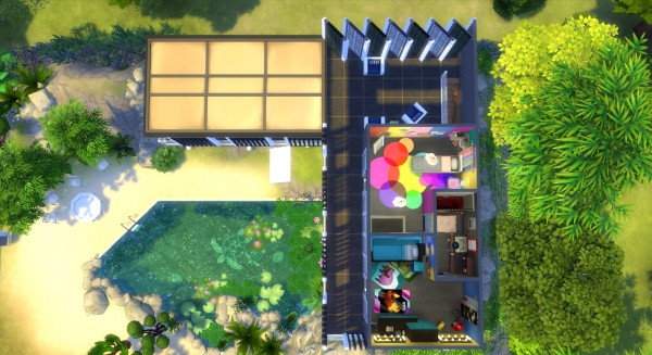  Mod The Sims: Villa Rock (NO CC) by valbreizh