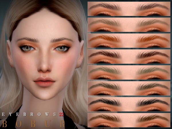  The Sims Resource: Eyebrows 22 by Bobur