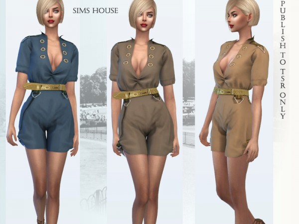  The Sims Resource: Safari Jumpsuit by Sims House