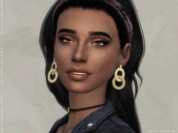  The Sims Resource: Siren Earrings  by Christopher067