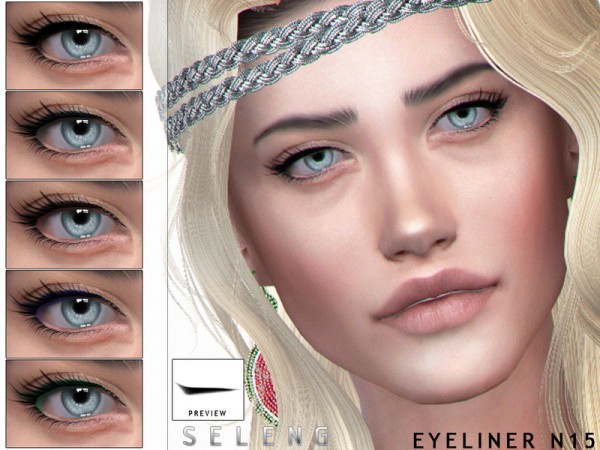  The Sims Resource: Eyeliner N15 by Seleng