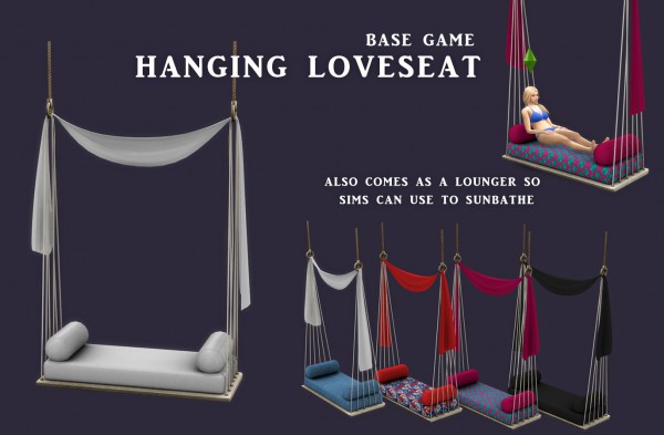  Leo 4 Sims: Hanging Loveseat Lounger