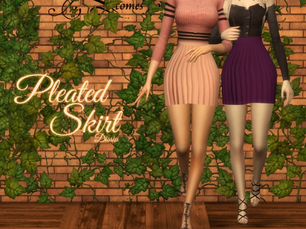  The Sims Resource: Pleated Skirt by Dissia