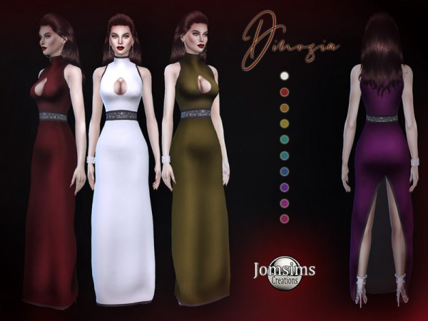  The Sims Resource: Dinosia dress by Jomsims