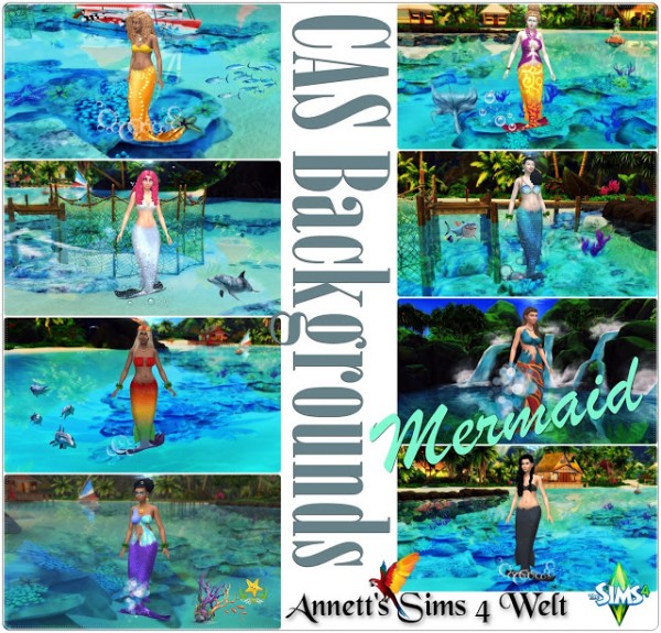  Annett`s Sims 4 Welt: CAS Backgrounds Mermaid
