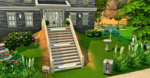  Mod The Sims: Two story home on hill by heikeg
