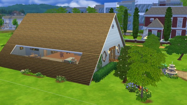  Mod The Sims: Rustic A Frame House NO CC by Sarafinja