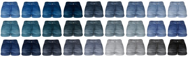  Lazyeyelids: Denim shorts