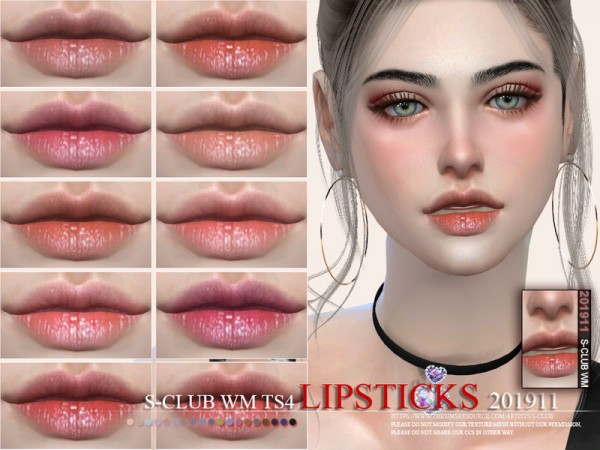  The Sims Resource: Lipstick 201911 by S Club