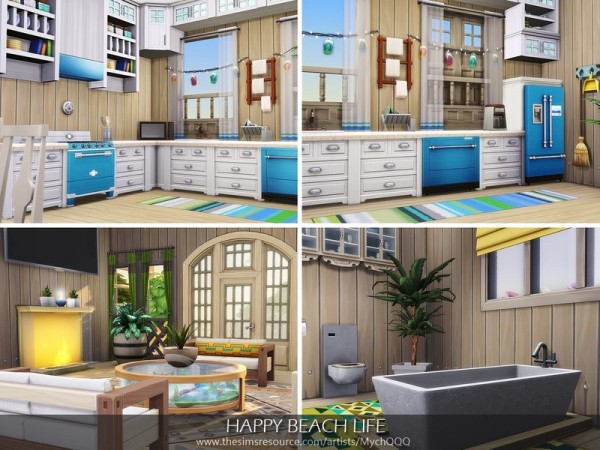  The Sims Resource: Happy Beach Life house by MychQQQ