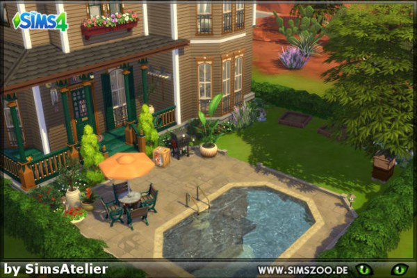  Blackys Sims 4 Zoo: Crags comb house by SimsAtelier