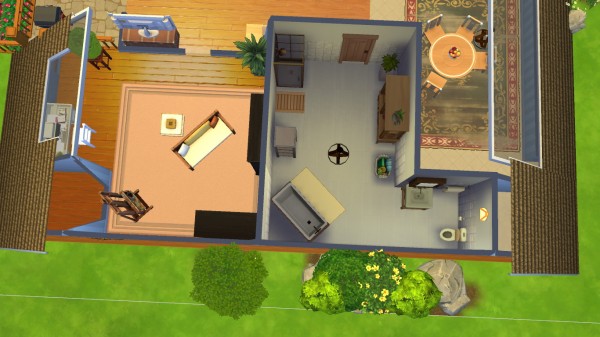  Mod The Sims: Rustic A Frame House NO CC by Sarafinja