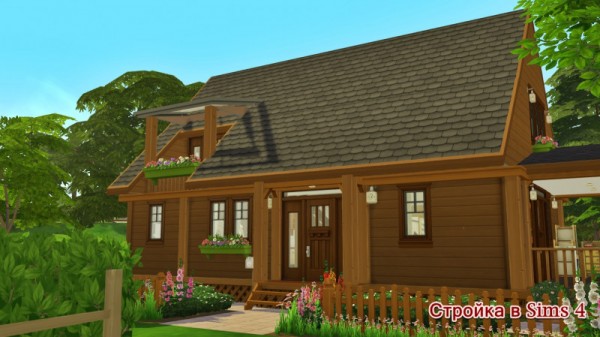  Sims 3 by Mulena: Wooden house