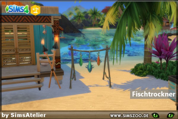  Blackys Sims 4 Zoo: Fish dryer by SimsAtelier