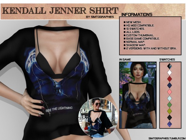 Simtographies: Kendall Jenner Shirt