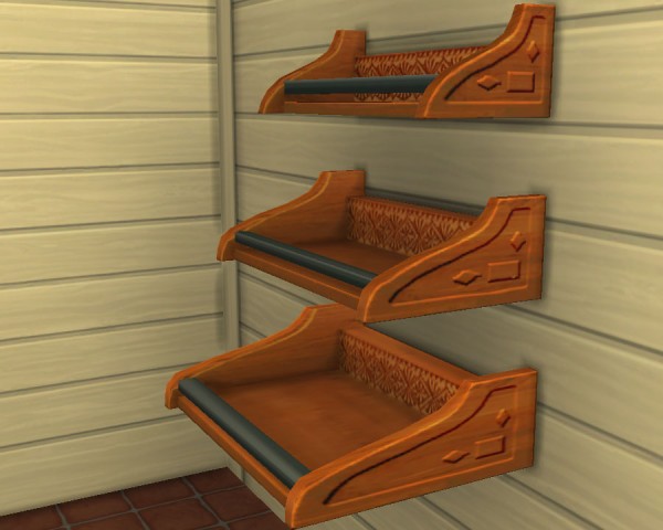  Mod The Sims: Reznoye shelves recolour by Victor tor