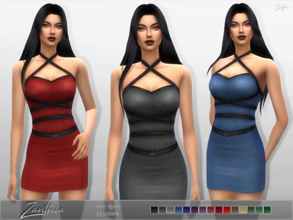  The Sims Resource: Zanthia Dress by Sifix