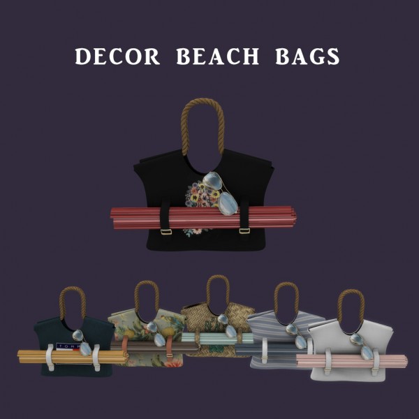  Leo 4 Sims: Beach Bags