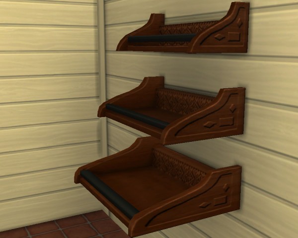  Mod The Sims: Reznoye shelves recolour by Victor tor