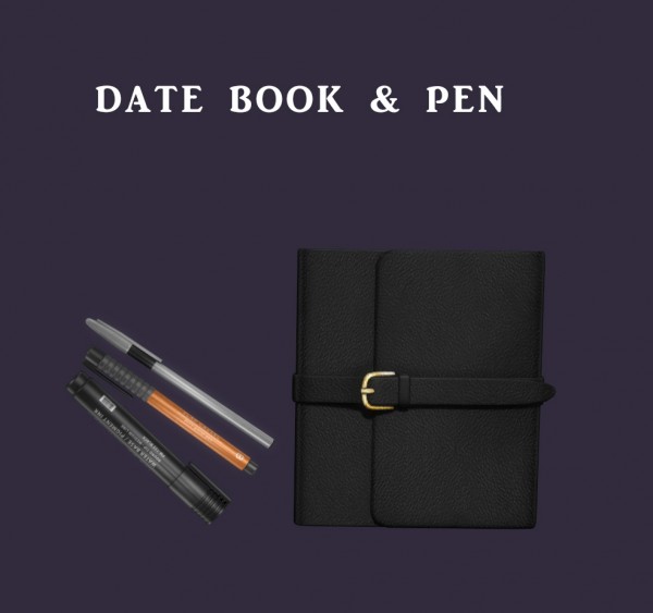  Leo 4 Sims: Date Book and Pen