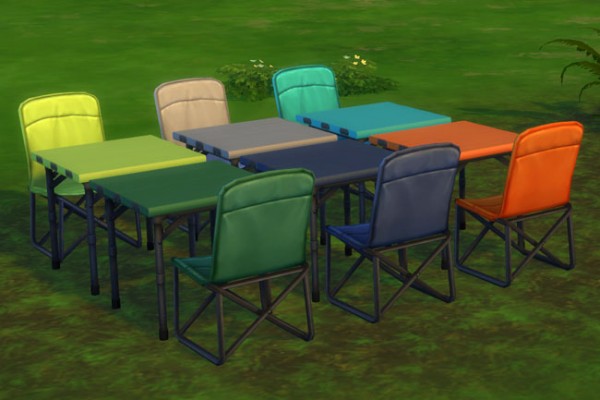  Blackys Sims 4 Zoo: Camping Chair and Table by mammut