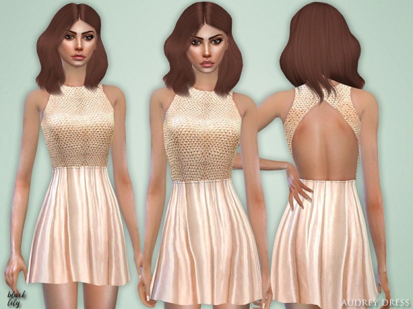  The Sims Resource: Audrey Dress by Black Lily