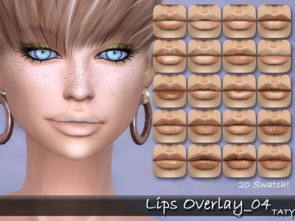  The Sims Resource: Lips Overlay 04 by tatygagg