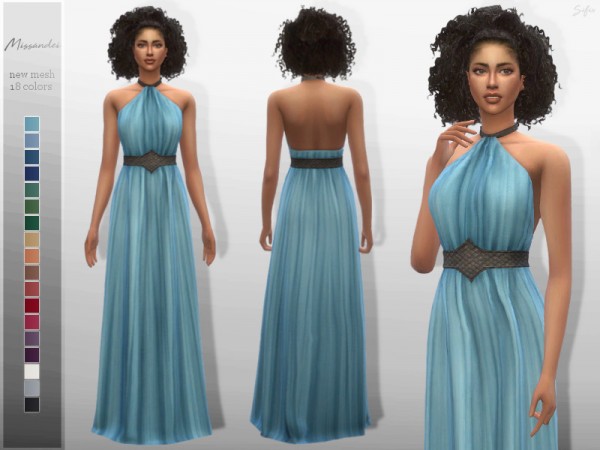  The Sims Resource: Missandei Dress by Sifix