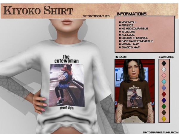 Simtographies: Kiyoko Shirt